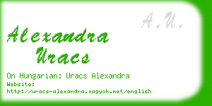 alexandra uracs business card